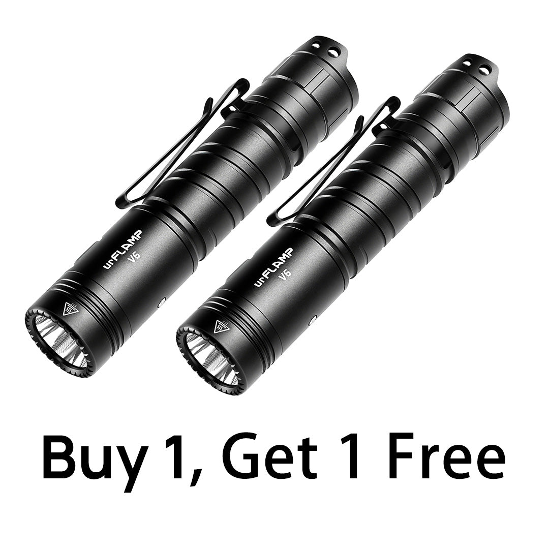 urFlamp® V6 Night's Watch: 1300 Lumens Compact Flashlight