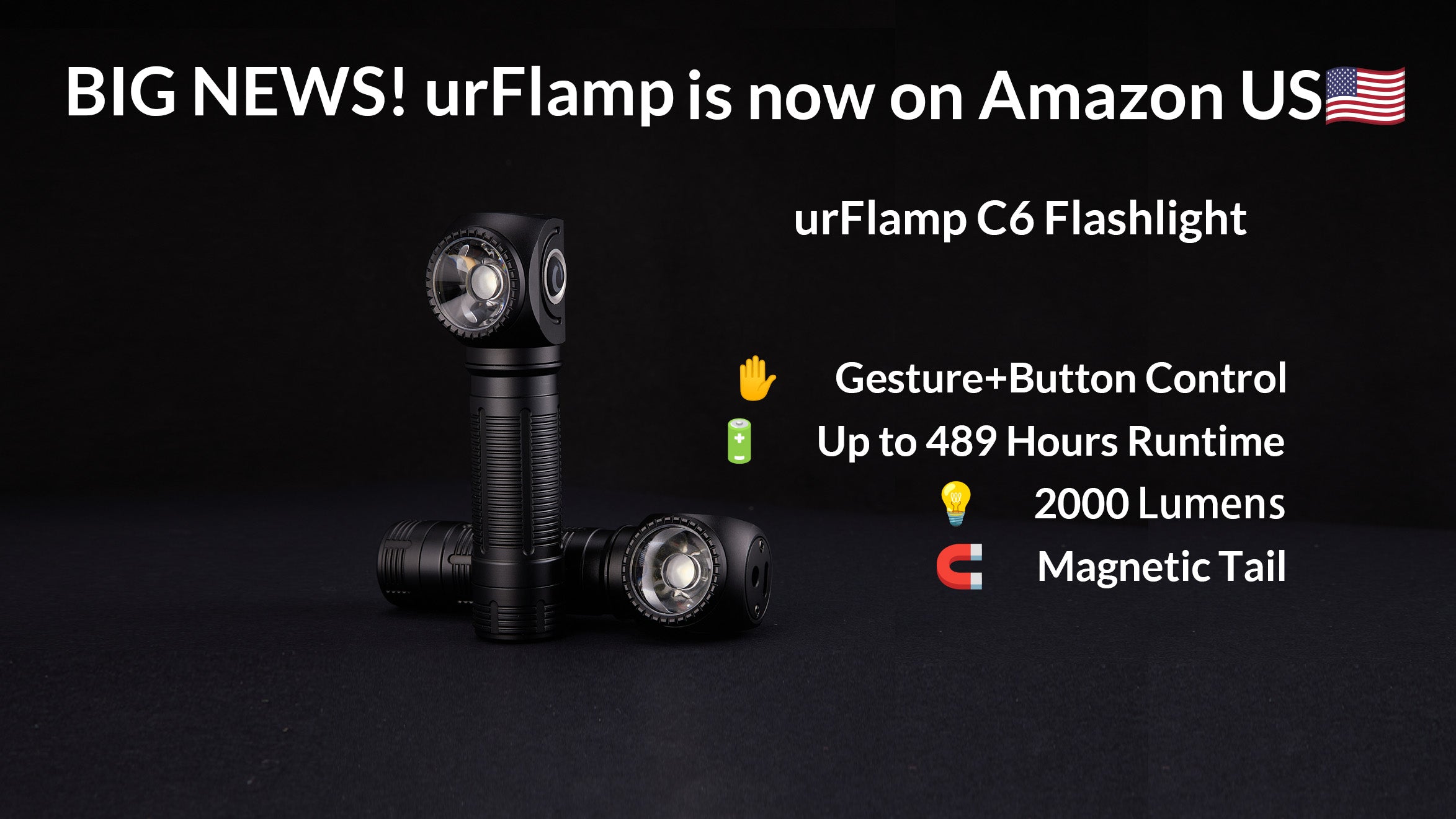 🚀 Big News: urFlamp is Now on Amazon US! Shop C6 Only $56.99 – Plus 50% Off on Amazon!