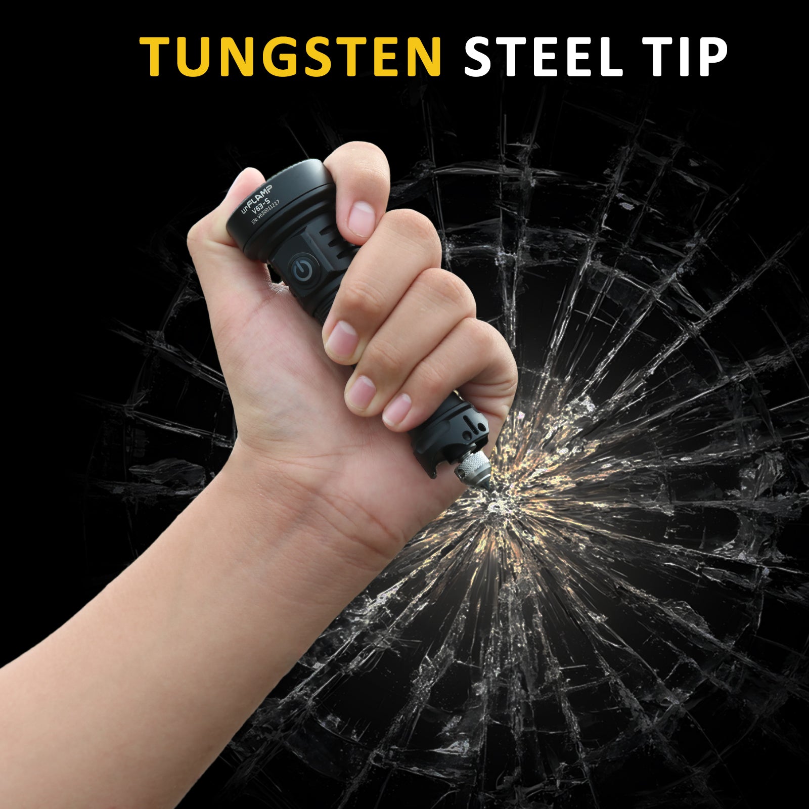 urFlamp® Tungsten Steel Glass Breaker Head – Compatible with 1/4-Inch Screw Mount