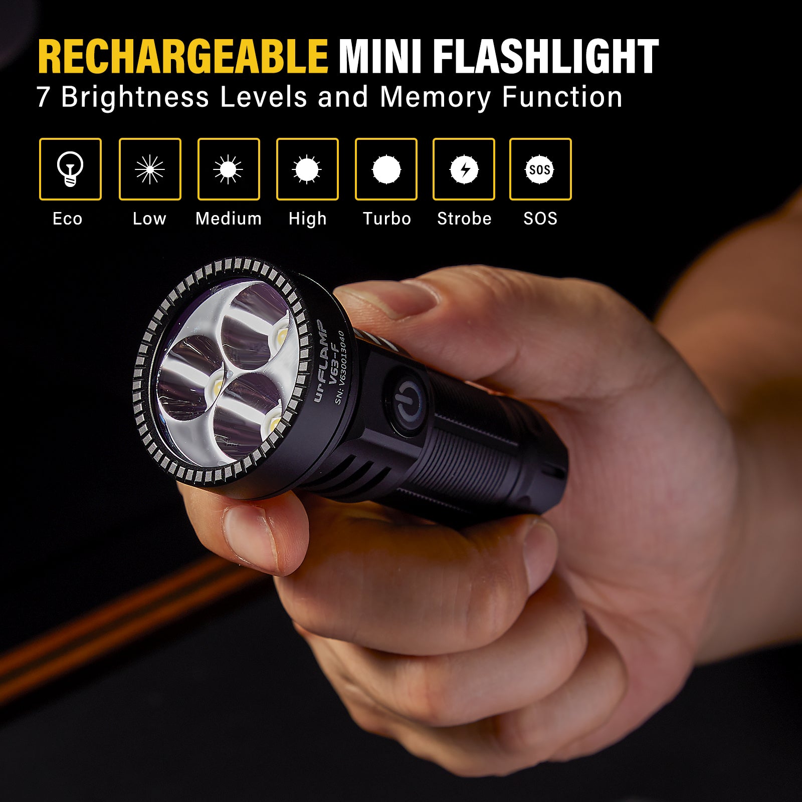 urFlamp® V63-F: Ultra-Bright Floodlight in Your Pocket