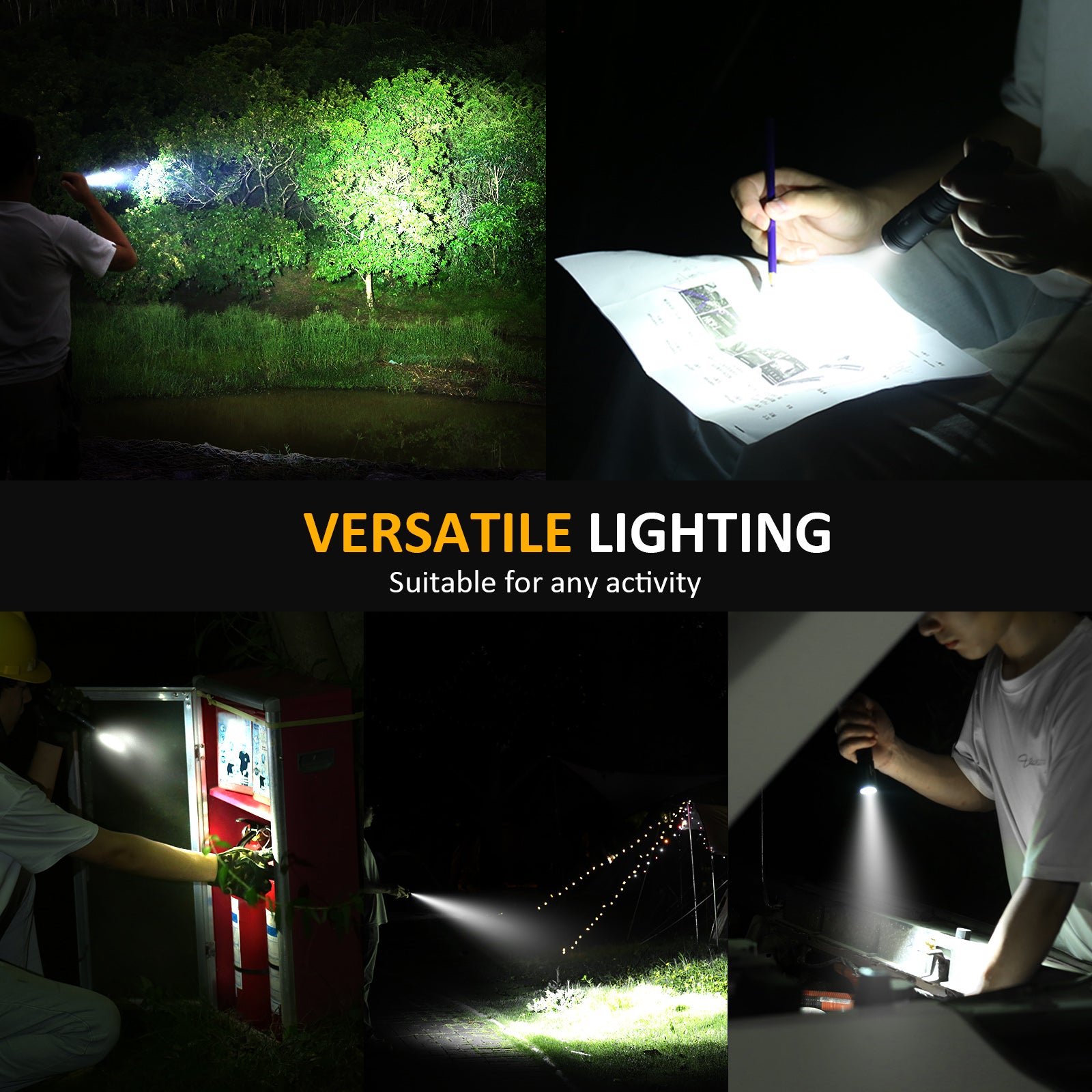 urFlamp® V6 Night's Watch: 1300 Lumens Compact Flashlight