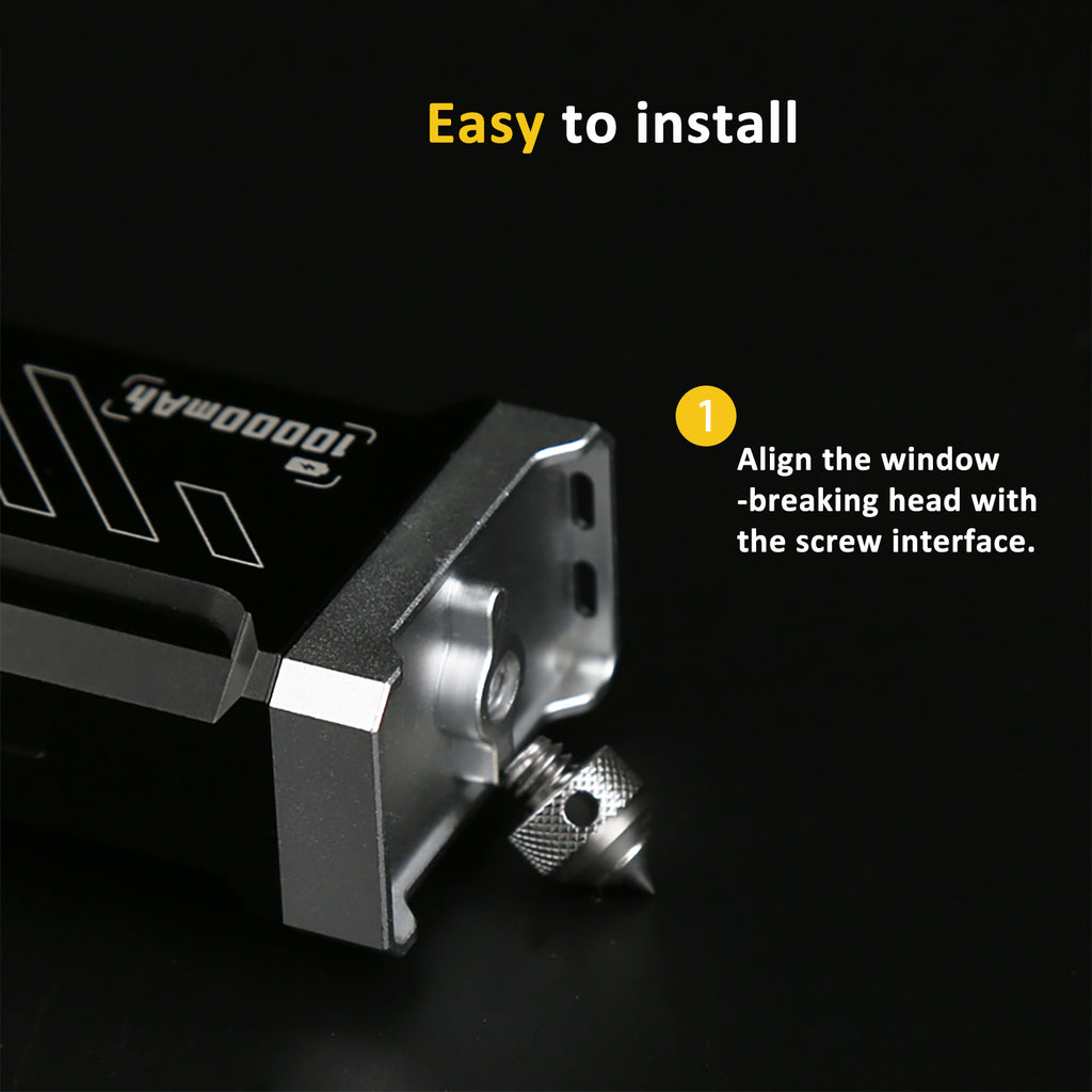 urFlamp® Tungsten Steel Glass Breaker Head – Compatible with 1/4-Inch Screw Mount