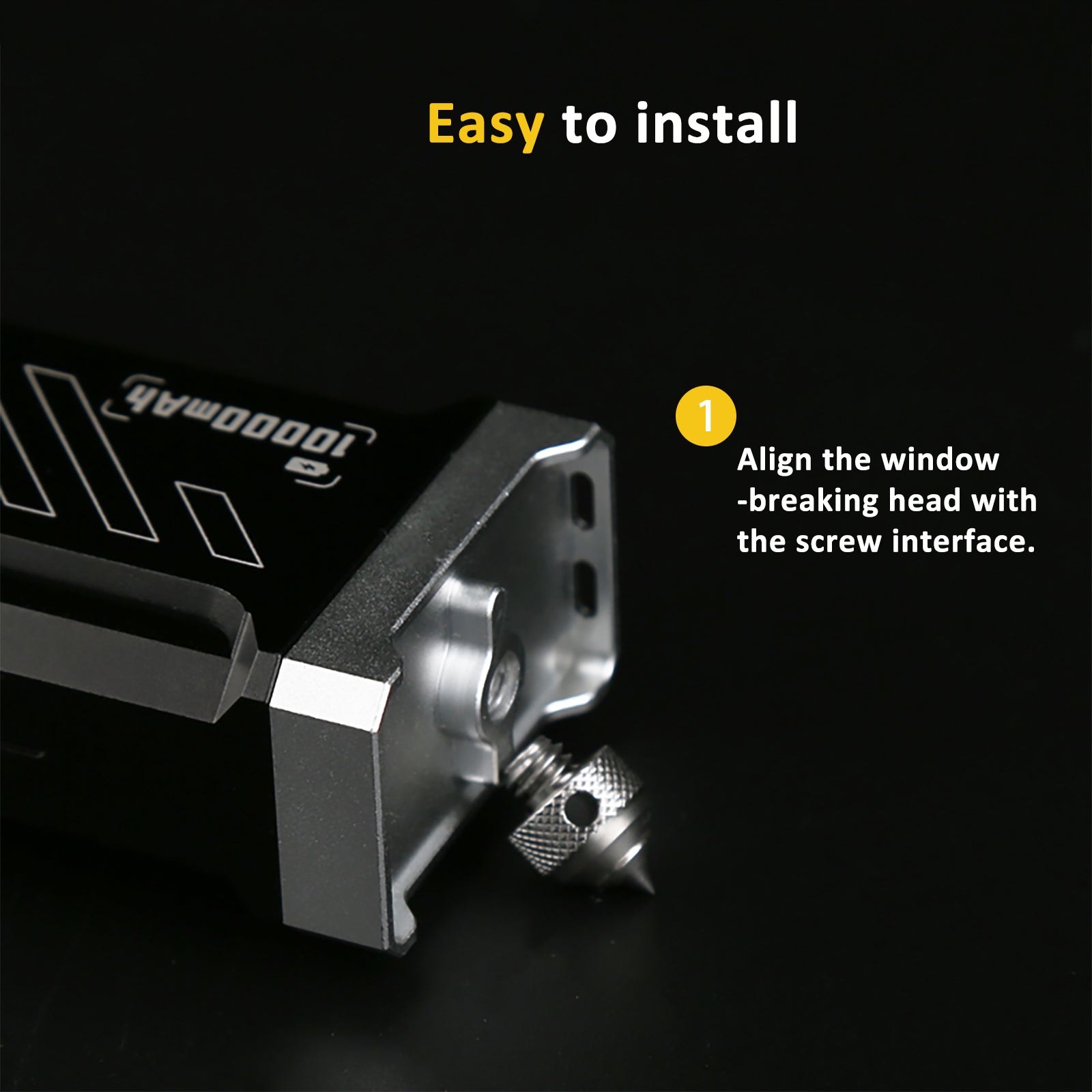 urFlamp® Tungsten Steel Glass Breaker Head – Compatible with 1/4-Inch Screw Mount