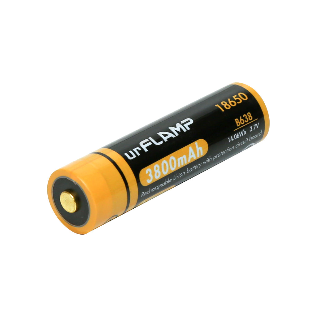 urFlamp® 18650 Battery 3800mAh ×2pcs