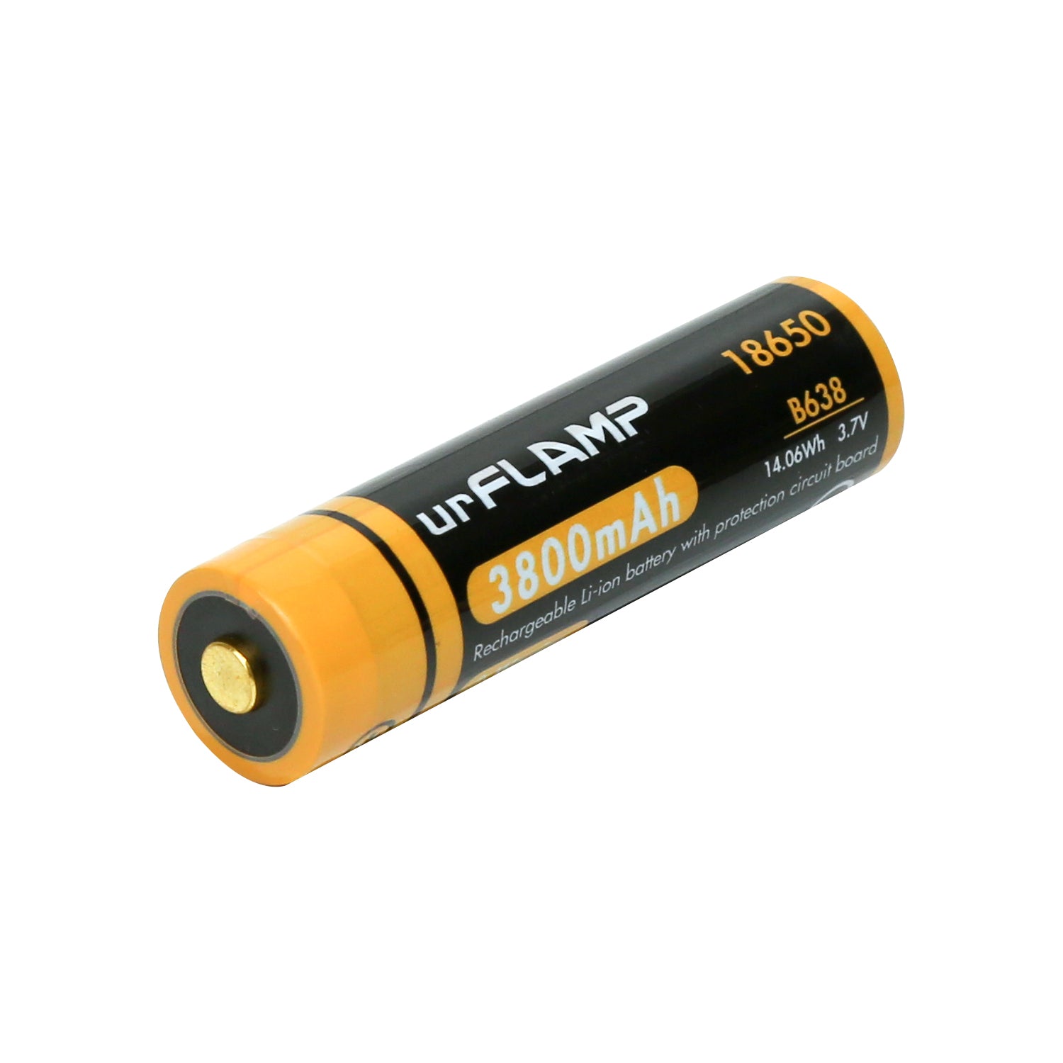 urFlamp® 18650 Battery 3800mAh ×2pcs
