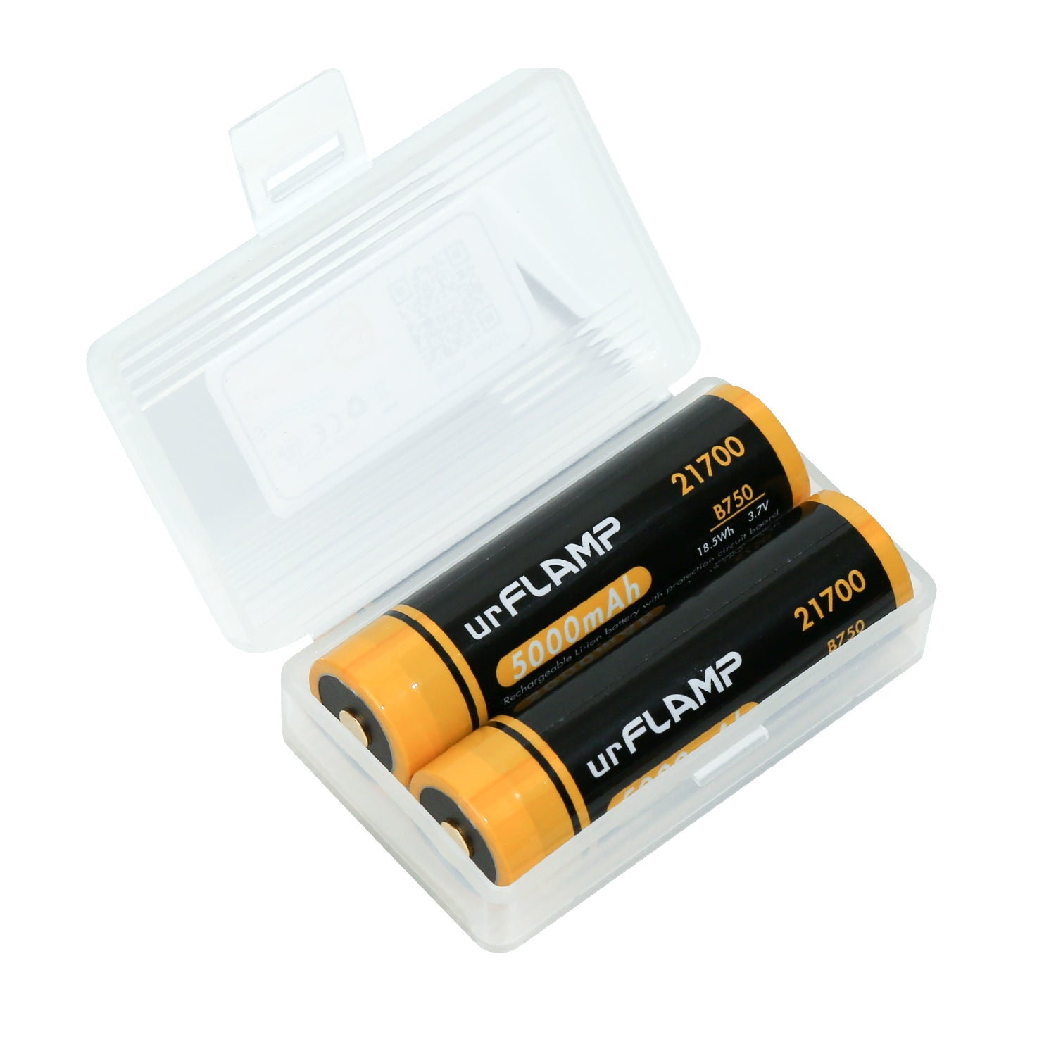 urFlamp® 21700 Battery 5000mAh ×2pcs