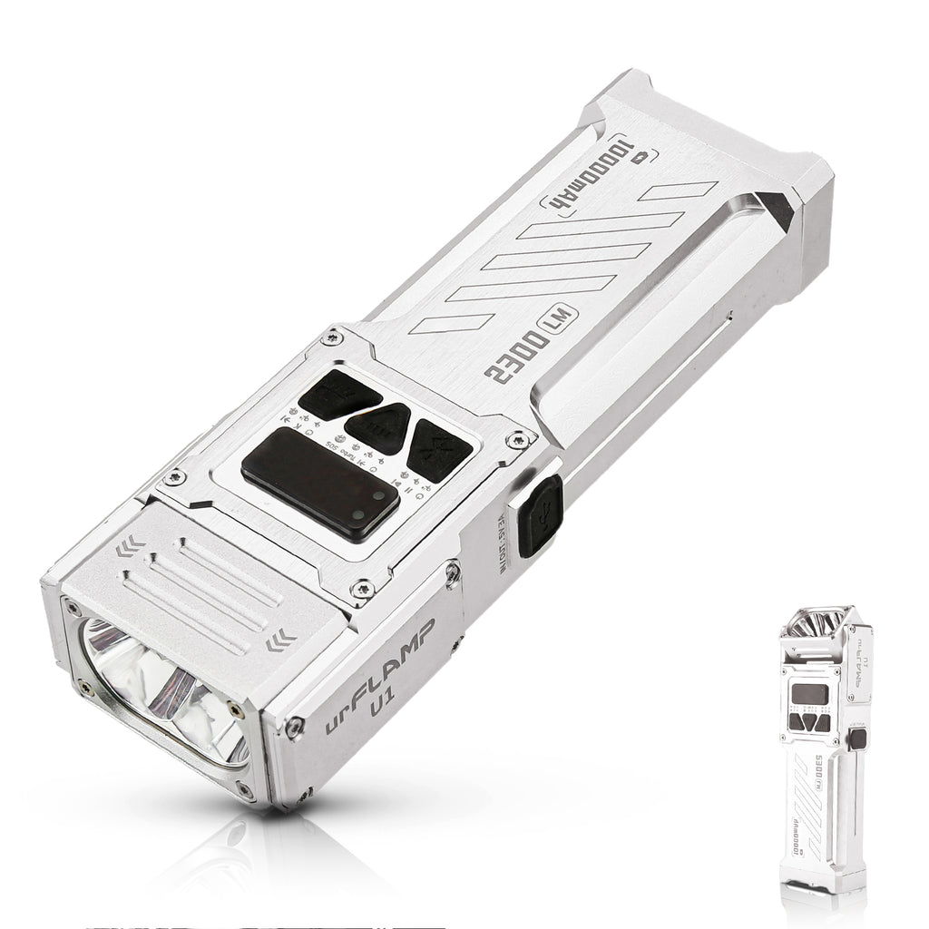 urFlamp U1 Silver with Brushed finish